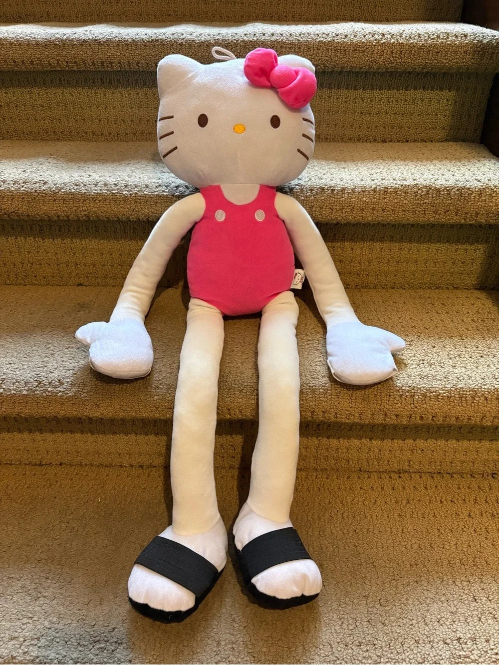 Hello Kitty 2014 Plush Doll in Pink Outfit Long-Leg Soft Toy 30”